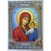 Икона ламинированная женский лик